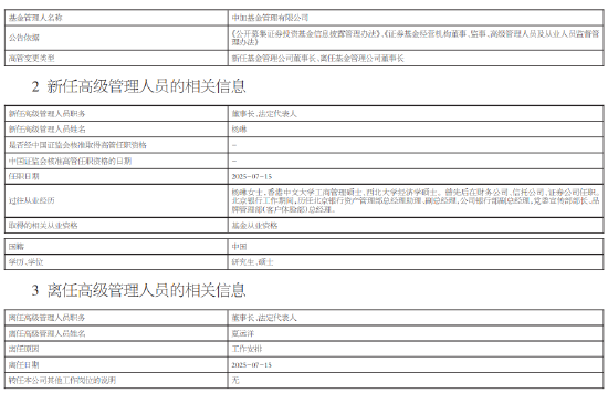 星星配资 中加基金换帅：夏远洋“稳盘”收官 双硕士女将杨琳接棒能否破局？