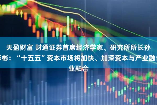 天盈财富 财通证券首席经济学家、研究所所长孙彬彬：“十五五”资本市场将加快、加深资本与产业融合
